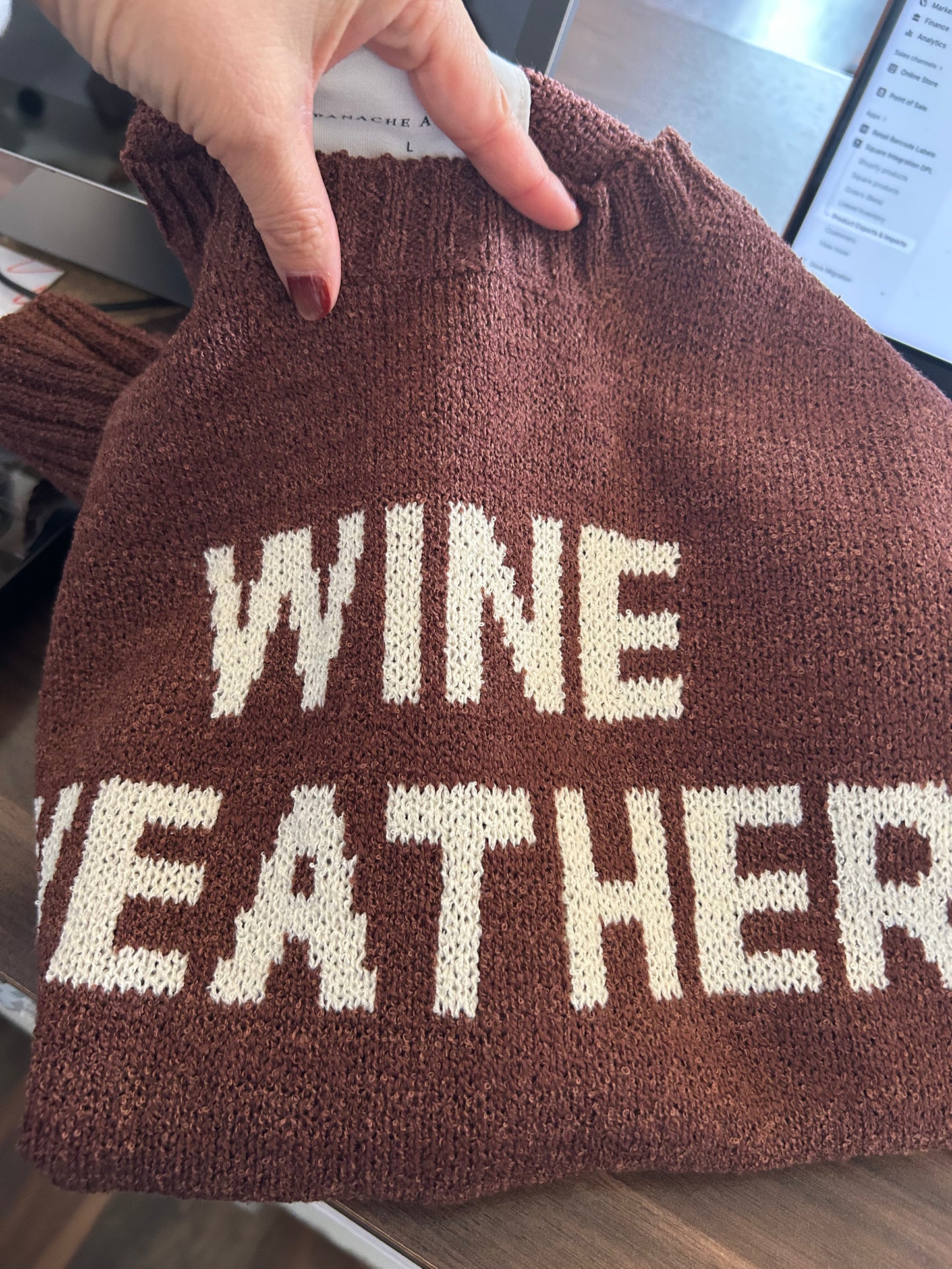 Wine Weather sweater