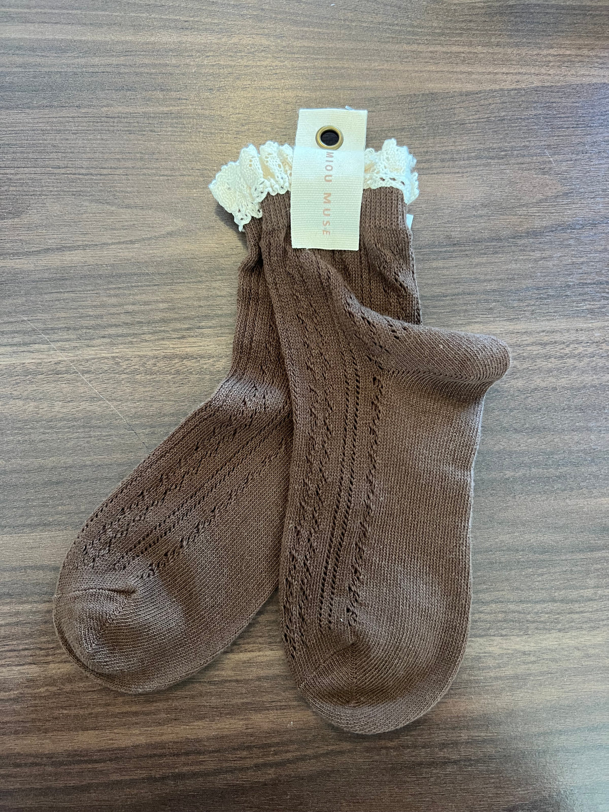 Crochet Trim Socks