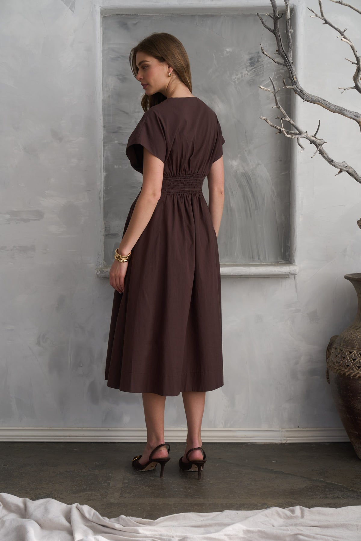 Monica Pleated Dress