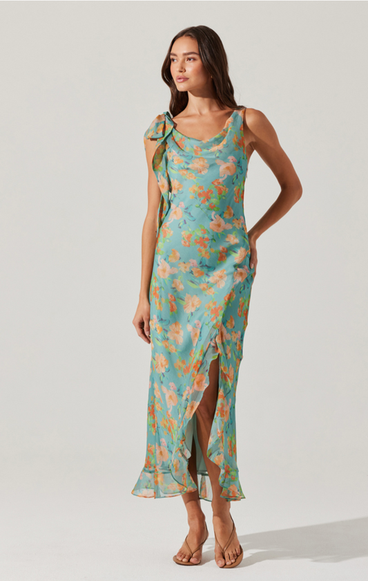 Tia Teal Dress