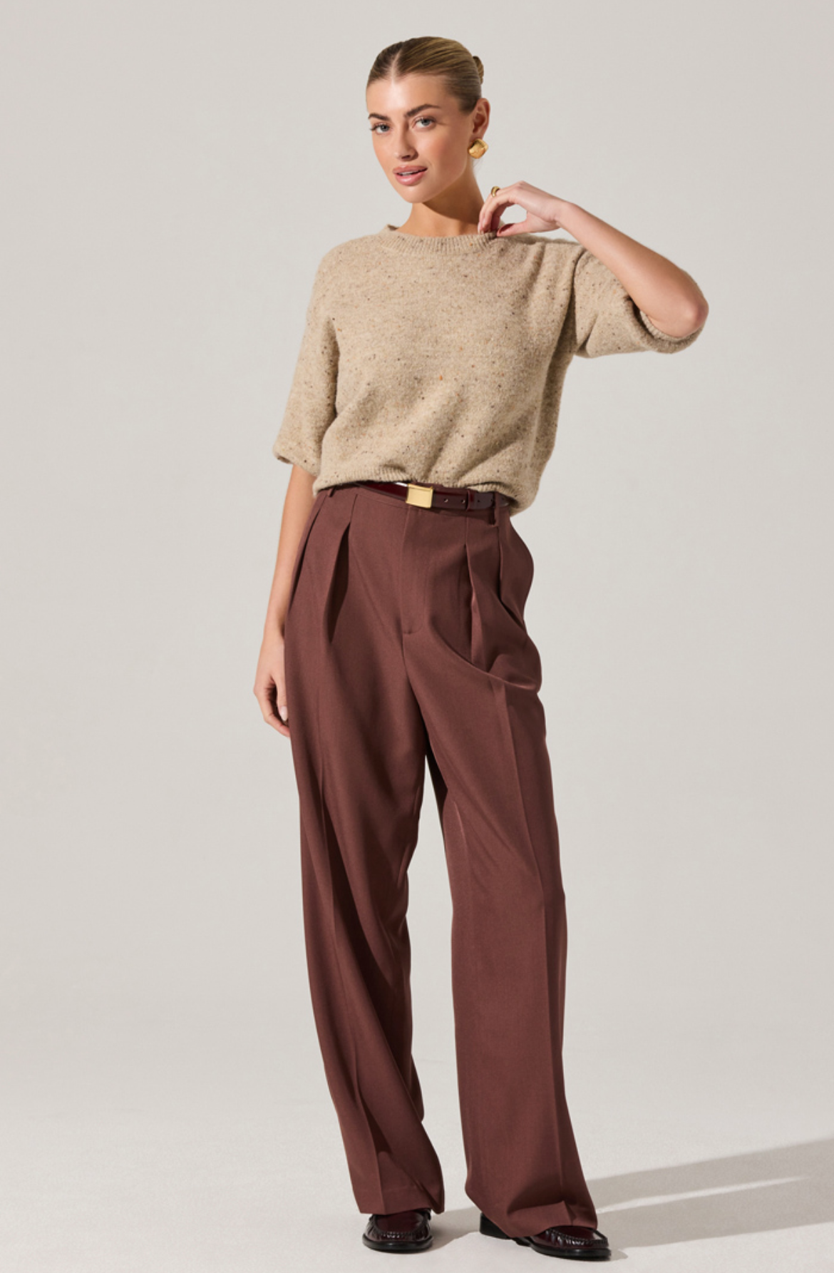 Faria Pleated Trousers