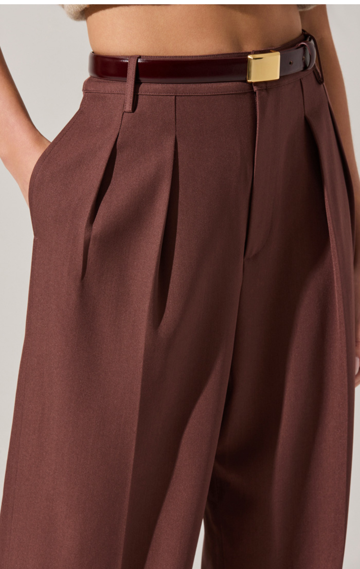 Faria Pleated Trousers