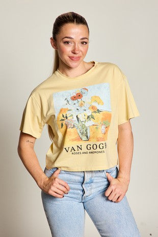 VanGogh Flowers Graphic Tee